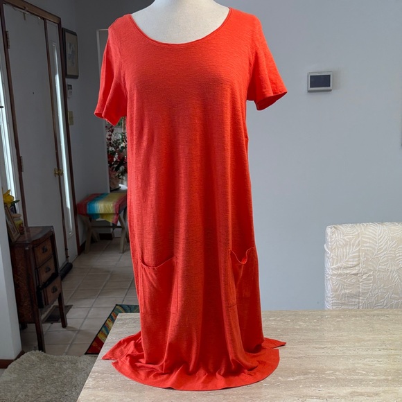 Eileen Fisher Dresses & Skirts - NWOT Orange Eileen Fisher Hemp & Organic Cotton dress, Excellent Condition.